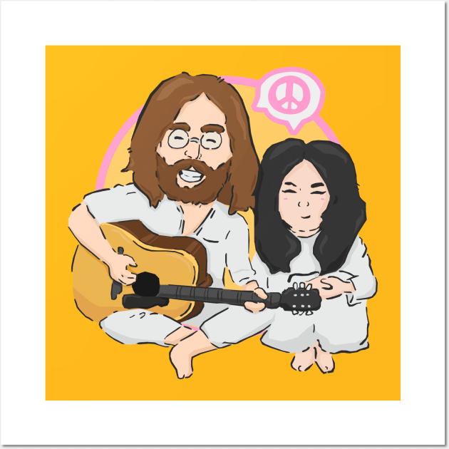 John n Yoko Wall Art by YipeeKaiYay